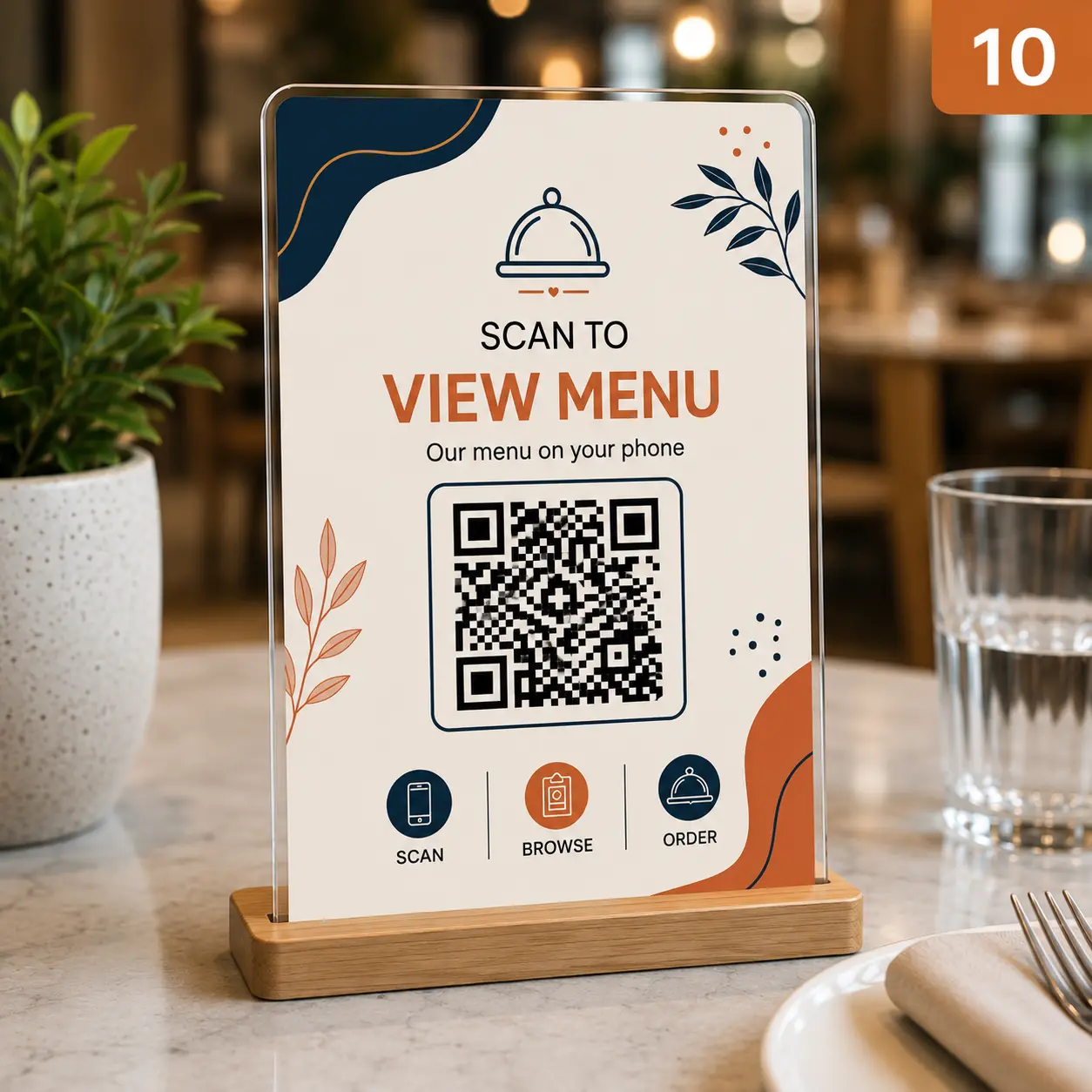 QR stand — design 10