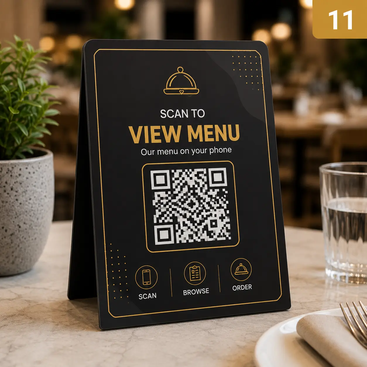 QR stand — design 11