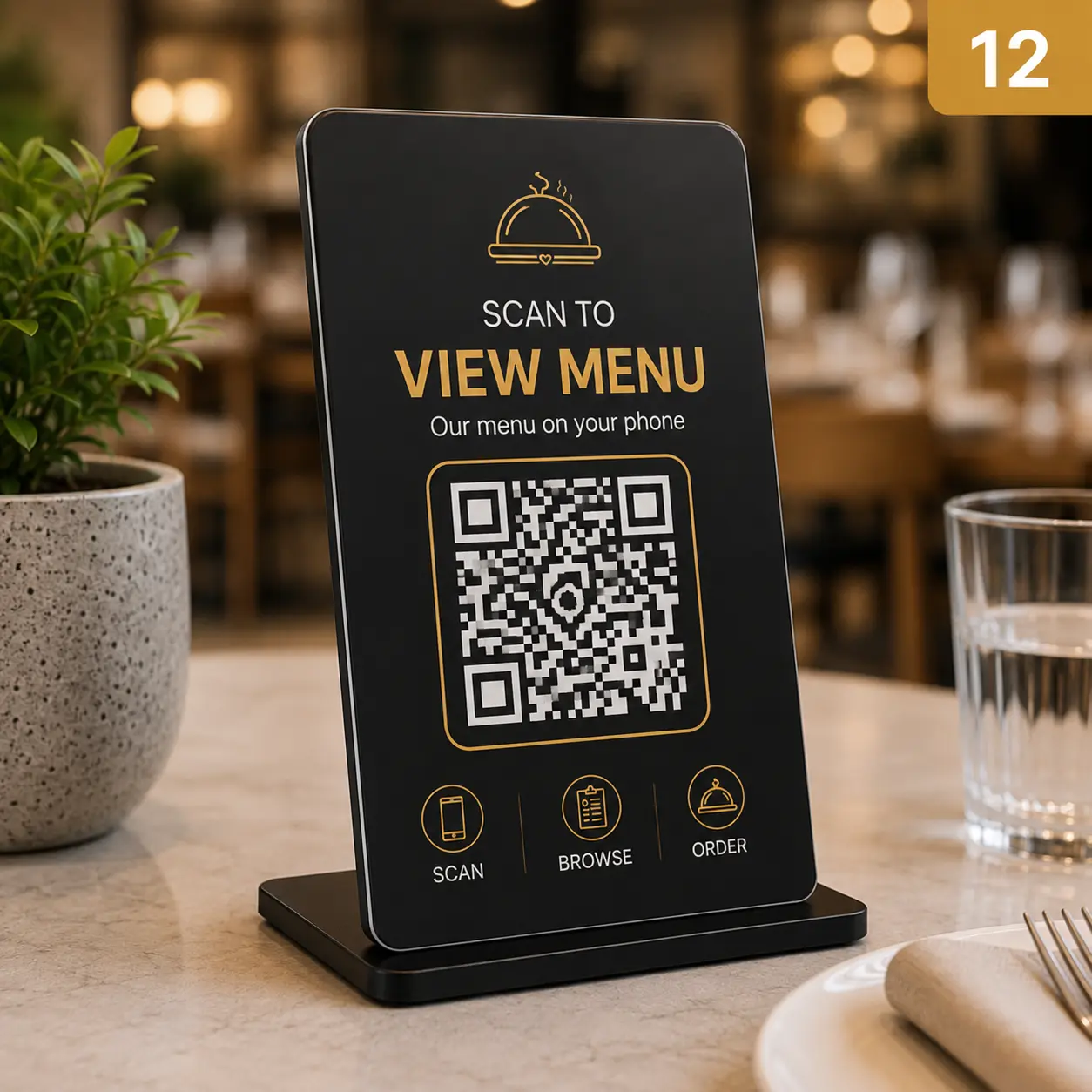 QR stand — design 12