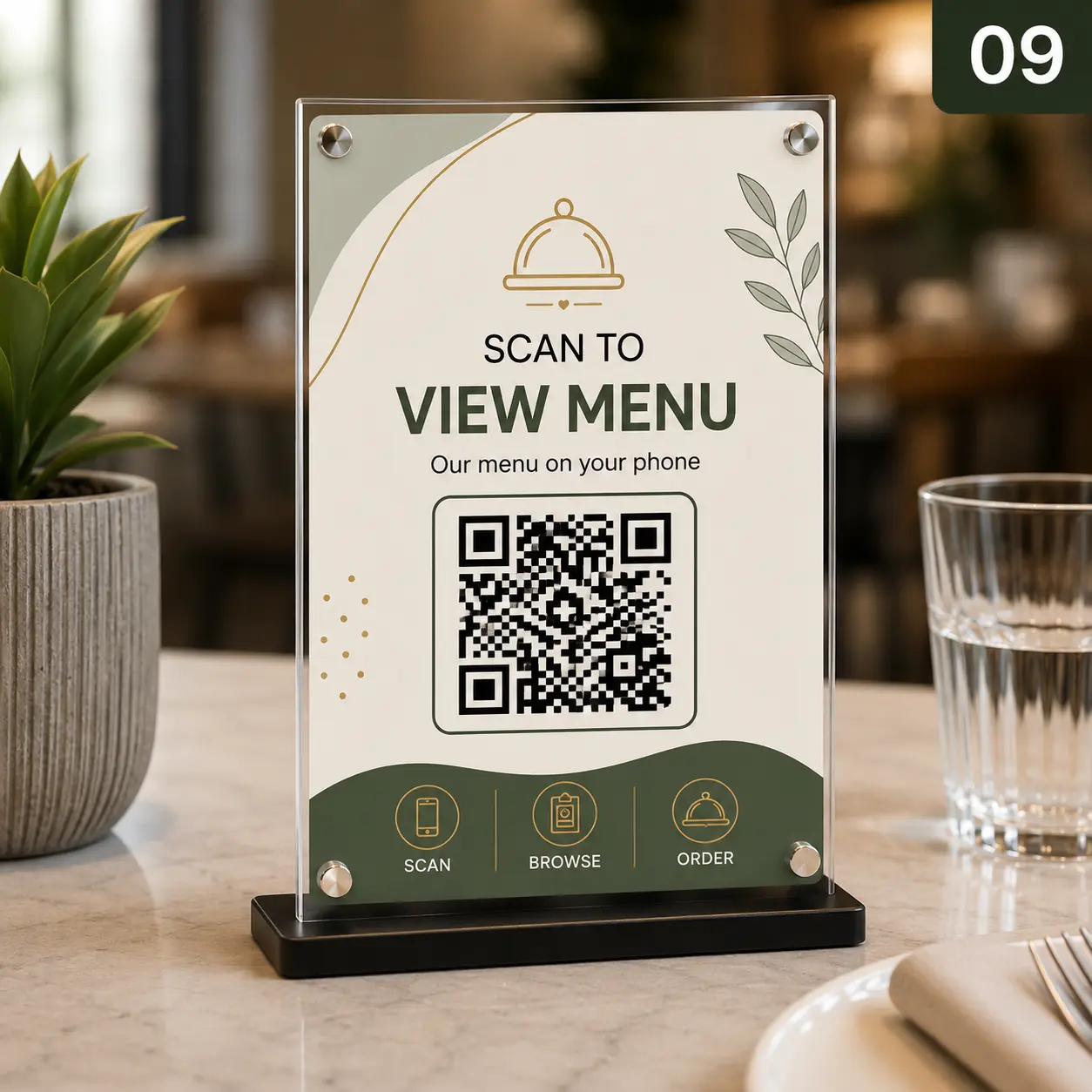 QR stand — design 9