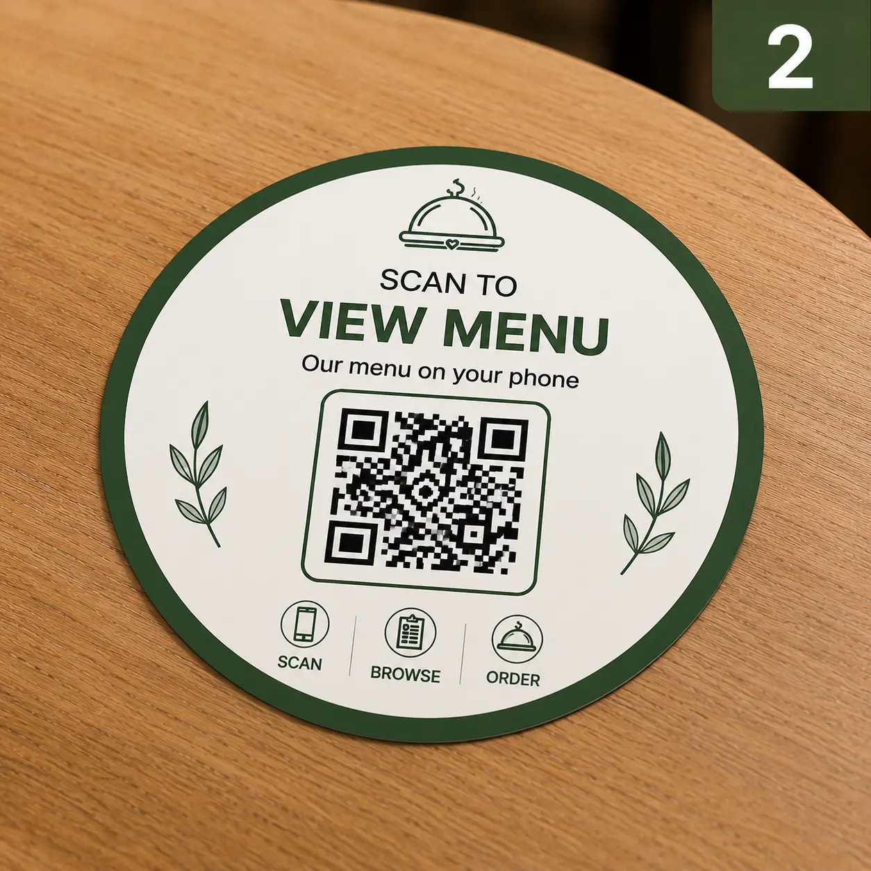 QR sticker — design 2