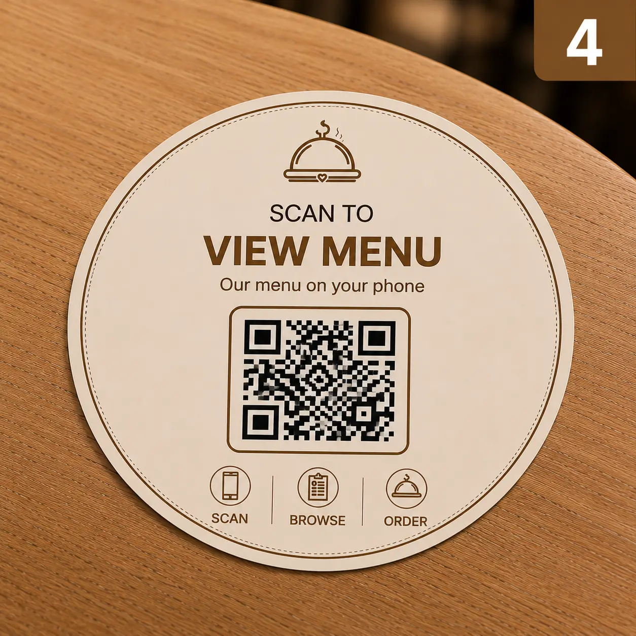 QR sticker — design 4