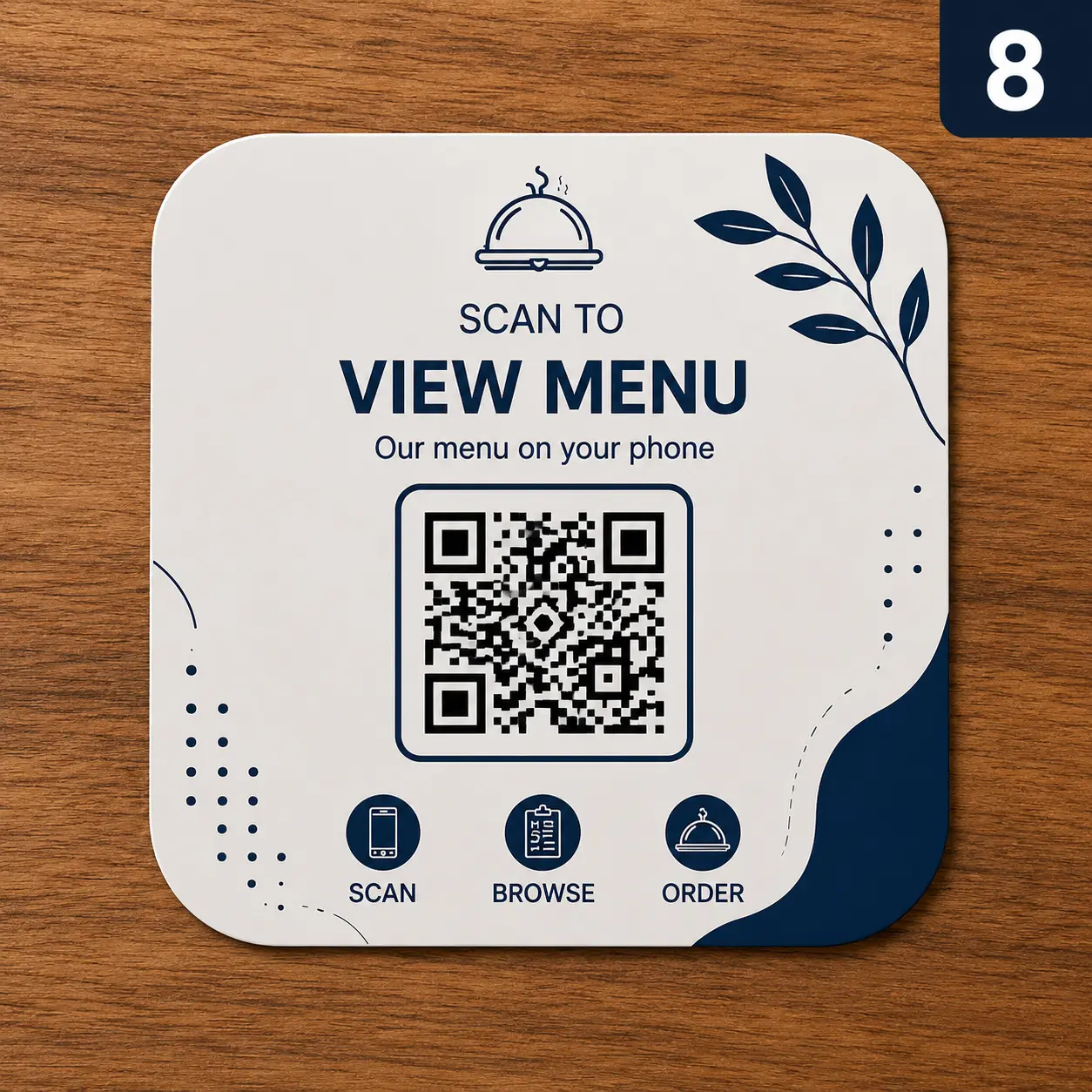 QR sticker — design 8